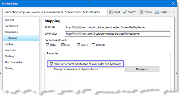 Allow per request modification of layer order and symbology check box